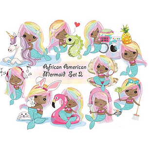 Kit Digital Sereias Unicórnios 