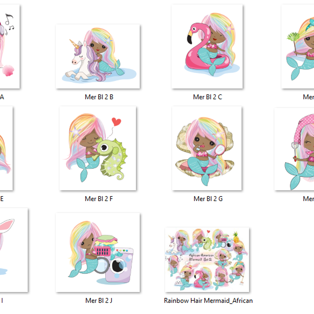 Kit Digital Sereias Unicórnios  2