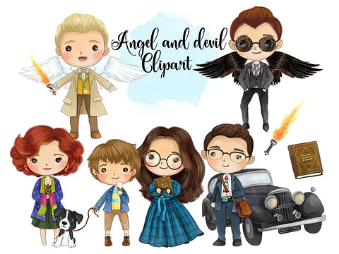 Kit Digital Anjo e Diabo