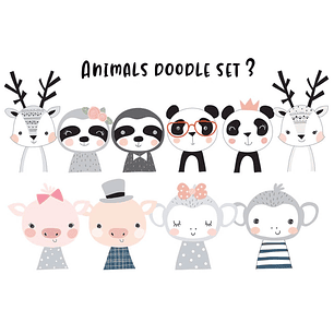 Kit Digital Conjunto de Animais 