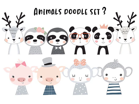 Kit Digital Conjunto de Animais 