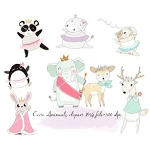 Kit Digital Animais Girls