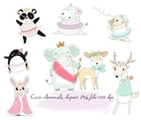 Kit Digital Animais Cute