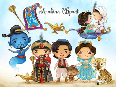 Kit Digital Princesa Jasmine