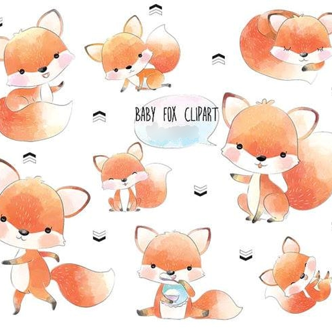 Kit Digital Baby Raposinhas  1