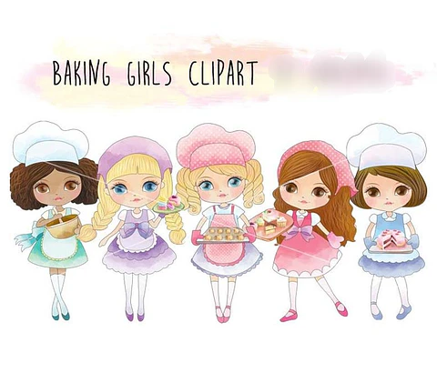 Kit Digital Meninas Doceria 