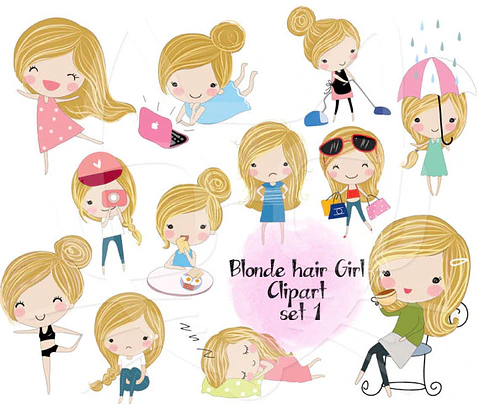 kit Digital Garotas Loiras 