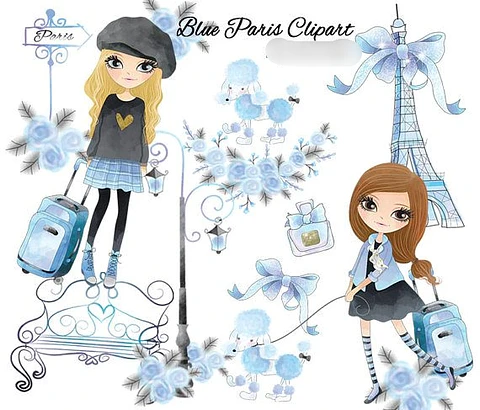Kit Digital Paris Azul 