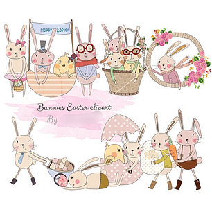 Kit Digital Coelhinhos Páscoa 