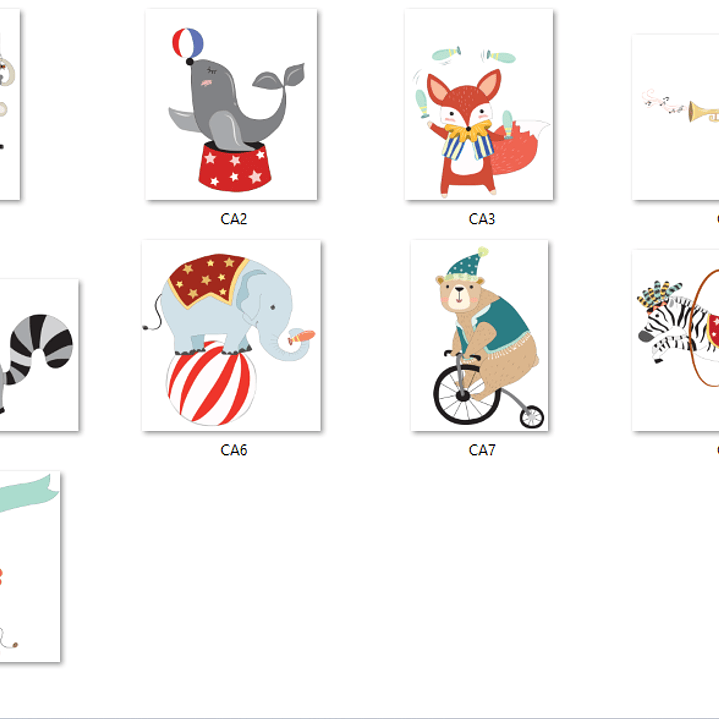 Kit Digital Circo Animais  2