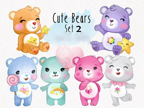 Kit Digital Ursinhos Carinhosos Bebês 02