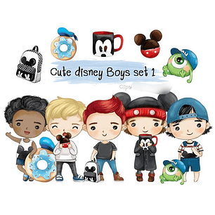 Kit Digital Meninos Fã da Disney 01