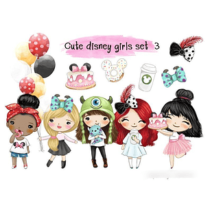 Kit Digital Meninas Fã da Disney 02 