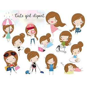 Kit Digital Meninas Fofinhas 02