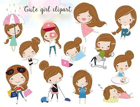 Kit Digital Meninas Fofinhas 02