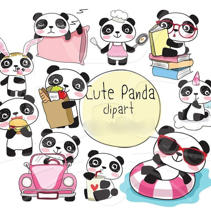 Kit Digital Pandinha Fofa  1