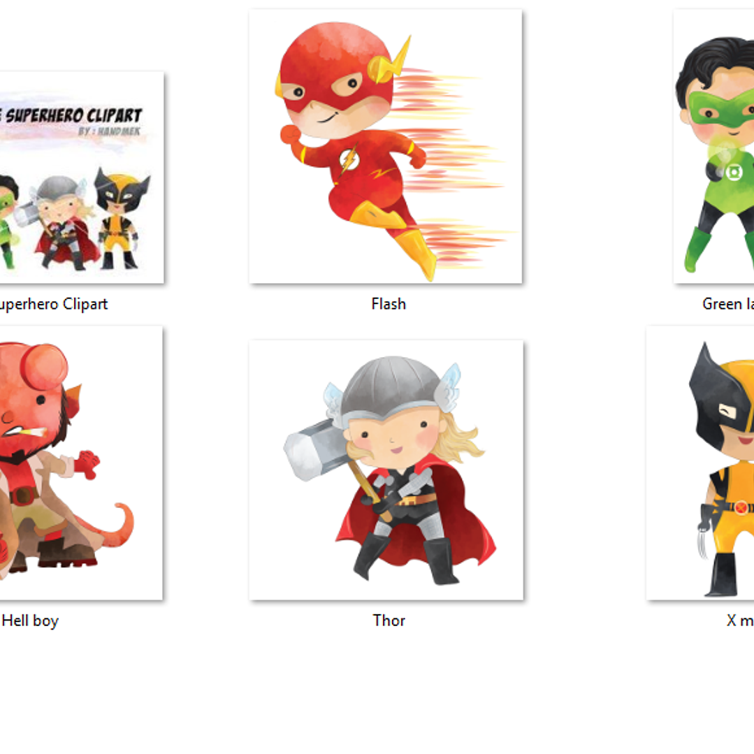 Kit Digital Super Heróis Fofos  2