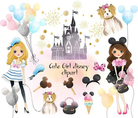 Kit Digital Disney Meninas 