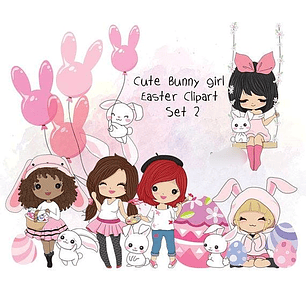 Kit Digital Garotas Coelhinhas