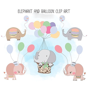Kit Digital Elefante e Balão 