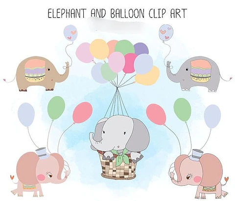 Kit Digital Elefante e Balão 