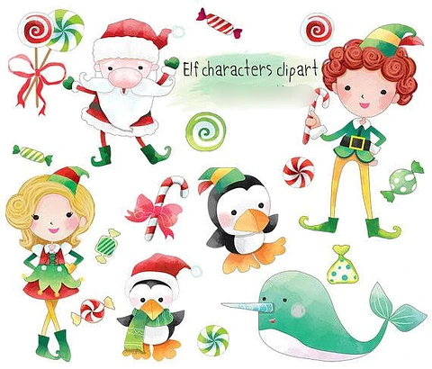 Kit Digital Personagens Elfos 