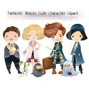 KIt Digital Animais Fantásticos 