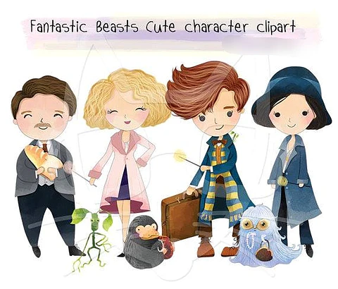 KIt Digital Animais Fantásticos 