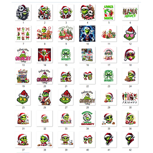 Arquivo Natal Pack de Estampas Grinch - Elevart Packs