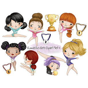 Kit Digital Meninas Ginásticas