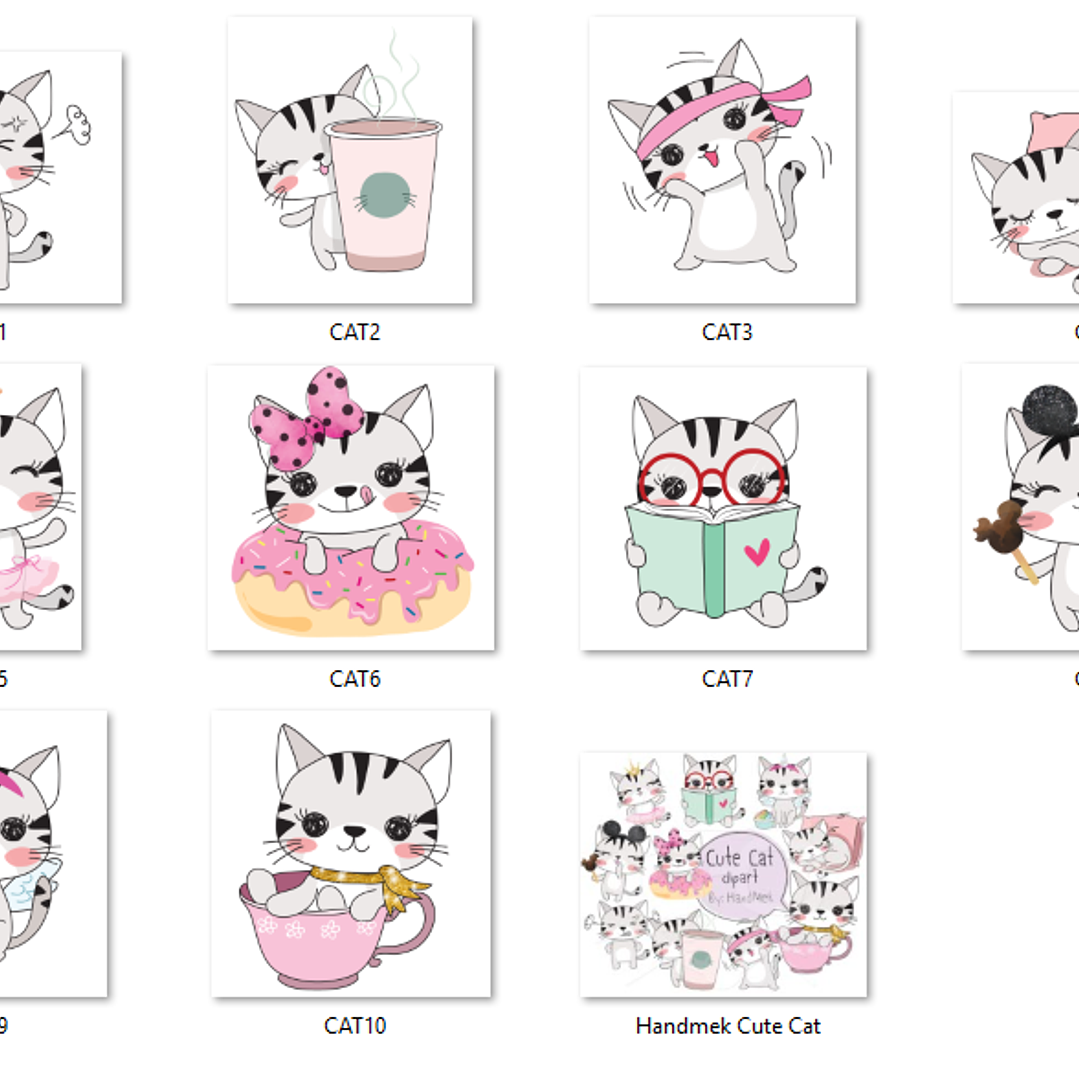 Kit Digital Gatinhos Fofos  2