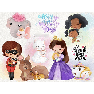 Kit Digital Dia das Mães Personagens 