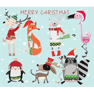 Kit Digital Natal Animais 