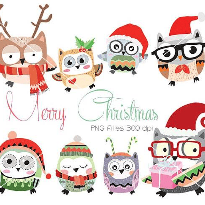 Kit Digital Natal Corujinhas  1