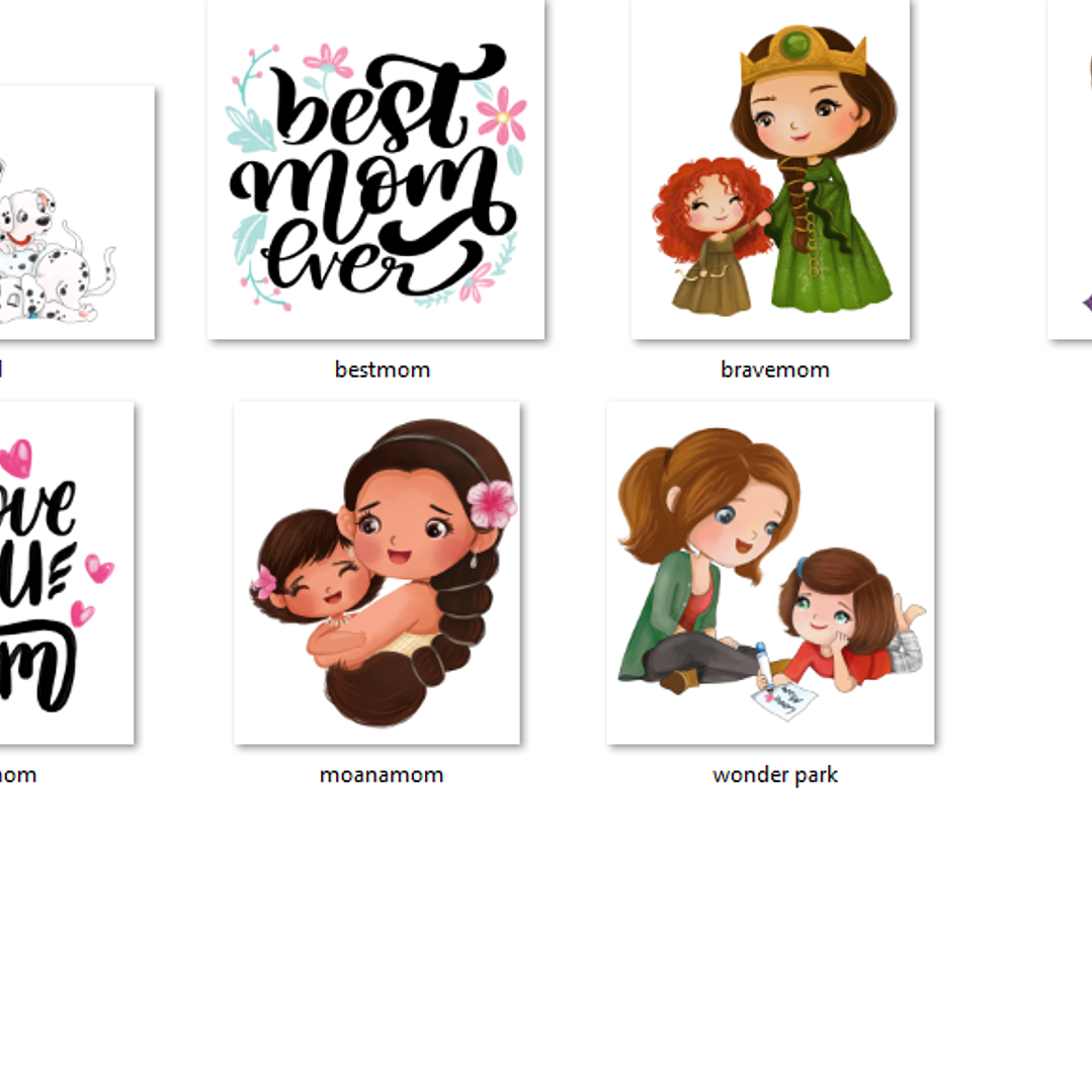 Kit Digital Mãe e Filha Personagens  2