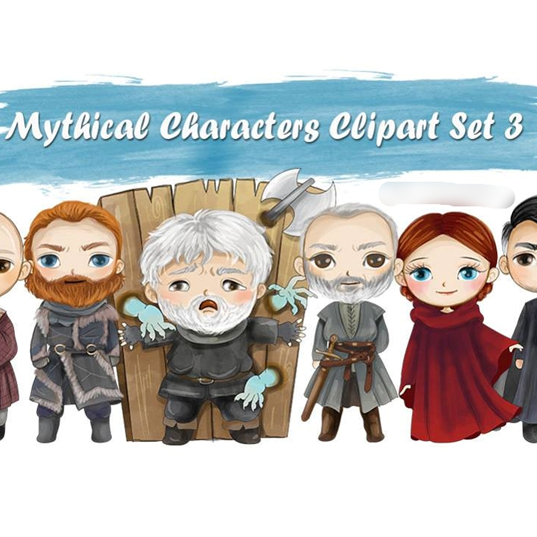 Kit Digital Personagens Mitológicos 1