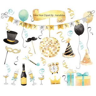 Kit Digital Ano Novo 