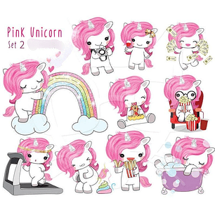 Kit Digital Unicórnio Pink 02