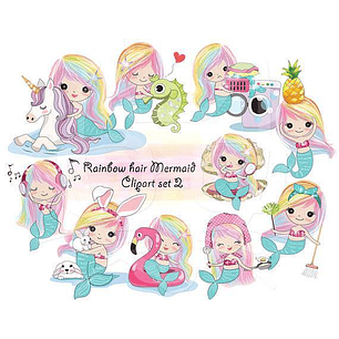 Kit Digital Sereias Arcp-Ìris 03