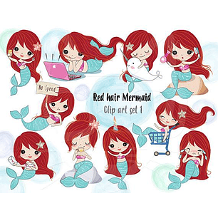 Kit Digital Pequena Sereia 