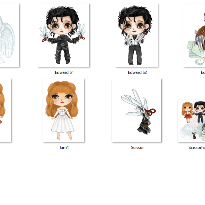 Kit Digital Edward Mãos de Tesoura  2