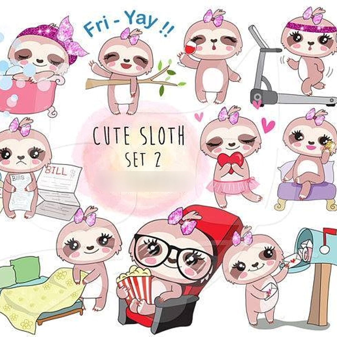 Kit Digital Preguicinha Fofinha 02  1