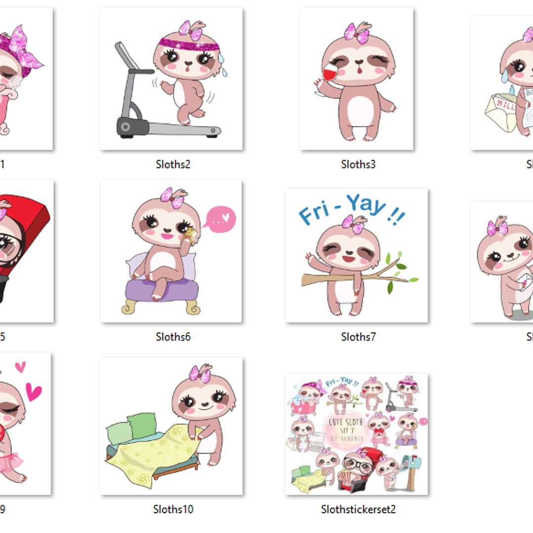 Kit Digital Preguicinha Fofinha 02  2