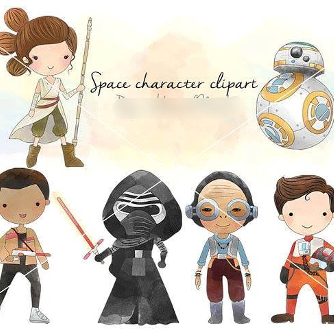 Kit Digital Personagens Espaciais 02  1