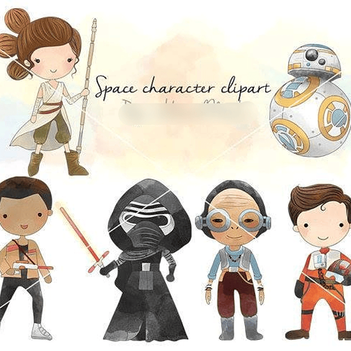 Kit Digital Personagens Espaciais 02  1