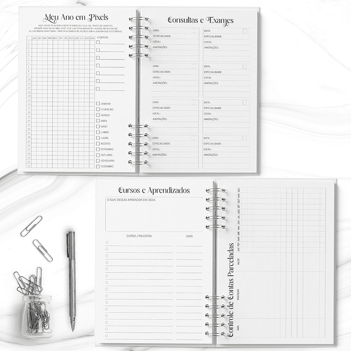 Arquivo Miolo Planner Neutro 2026 - Bicho Papel  2