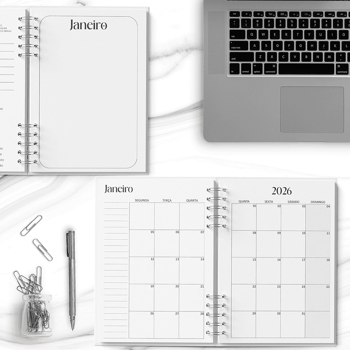 Arquivo Miolo Planner Neutro 2026 - Bicho Papel  3