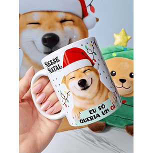 Arquivo Canecas Natal Eu So Queria Um Oi Cachorrinho - Home Cat 