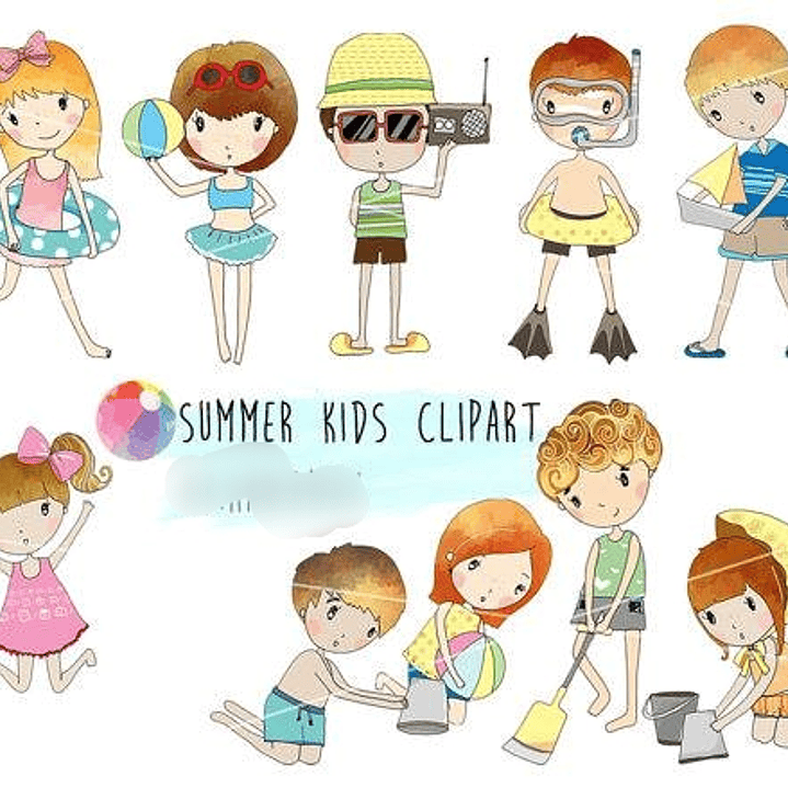 Kit Digital Crianças Verão  1