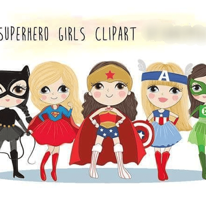 Kit Digital Super Heroínas 2 1